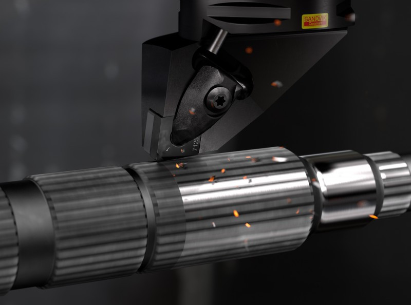 Sandvik coromant torneado intermitente piezas duras. 46545