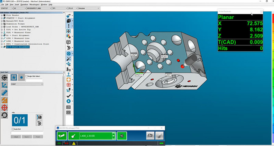 Pc dmis 2018 r2 software medicion hexagon 46303