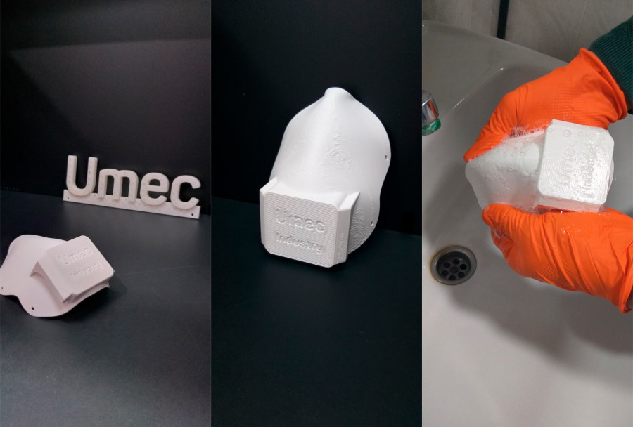 Umec3d mascarilla covid19 reutilizable