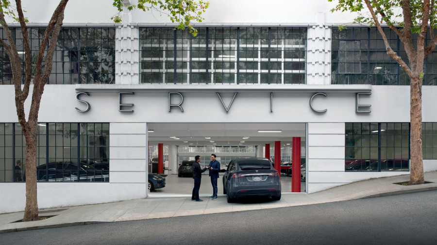 Tesla Service Entrance