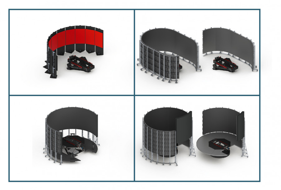 Cruden order compromises 3 DOF, 6 DOF and 7 DOF motion based systems