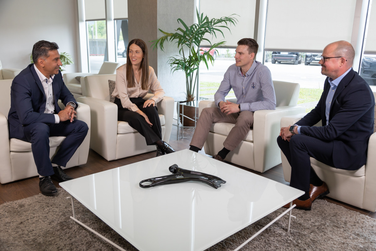 L to R Dr. Mehdi Asadi, Carlota Arenillas, Erik Nymann, Ben Cook