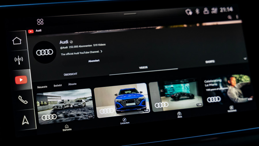 Audi infotainment YouTube