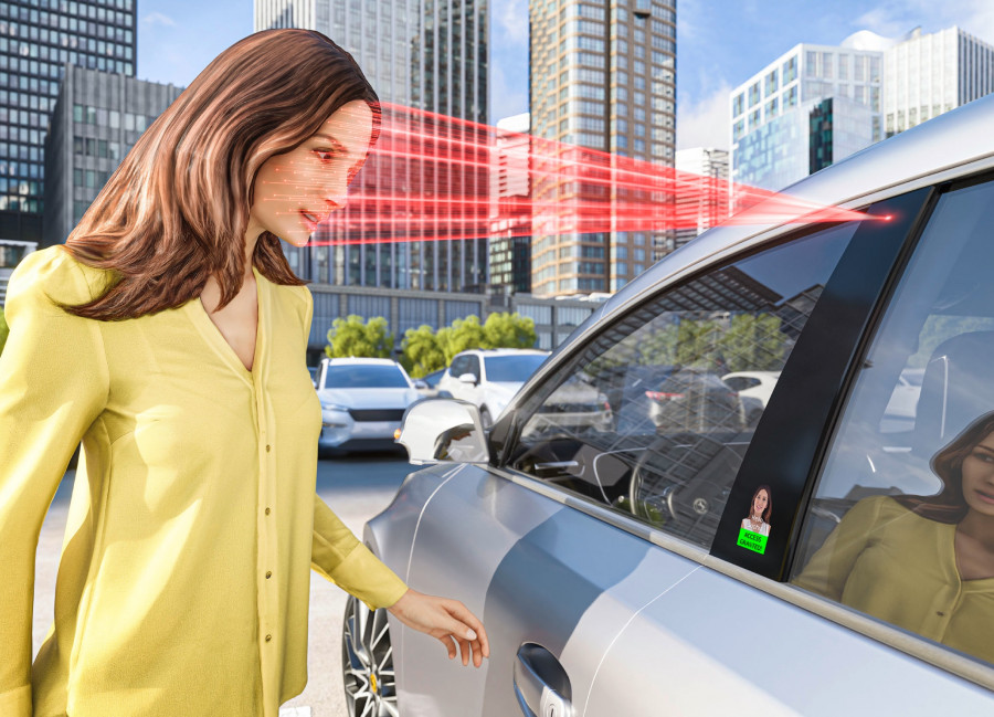 Continental pp face authentication display b pillar